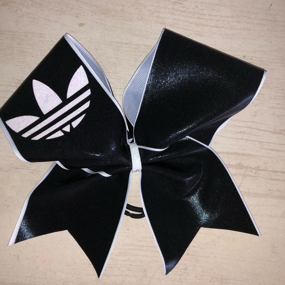 Adidas black cheer bow
